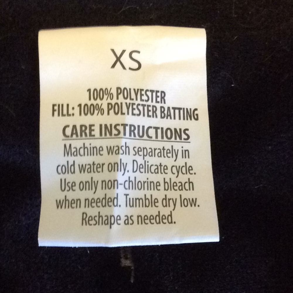 Dog Cat Pet Poly Fleece Brown Black Collared Jacket Sz XS - Picture 3 of 3